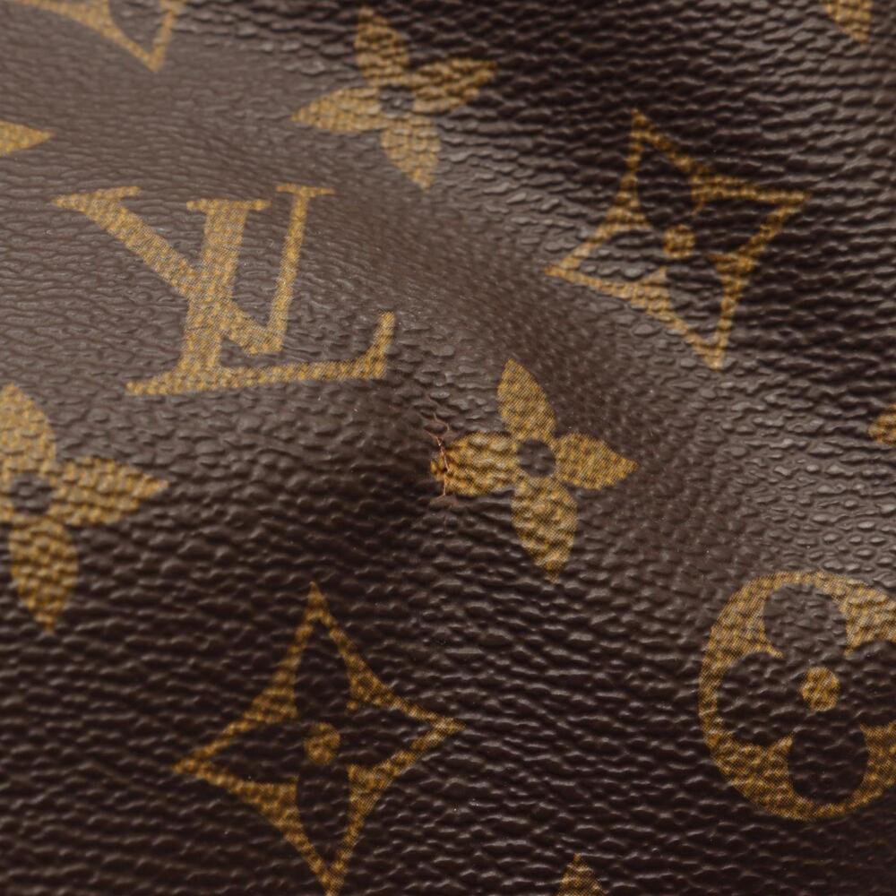 LOUIS VUITTON Authentic Brown Monogram Leather Keepall 55 Boston Bag - Picture 11 of 13